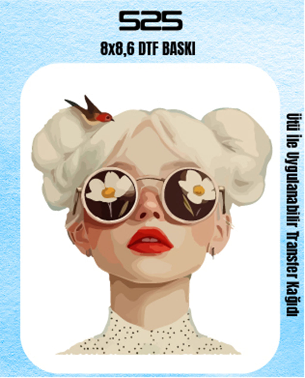 Ütü Ile Yapışan Tekstil Dtf Baskı Tişört Baskısı