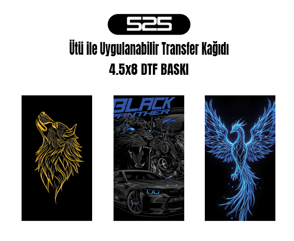 Ütü Ile Yapışan Tekstil Dtf Baskı Tişört Baskısı
