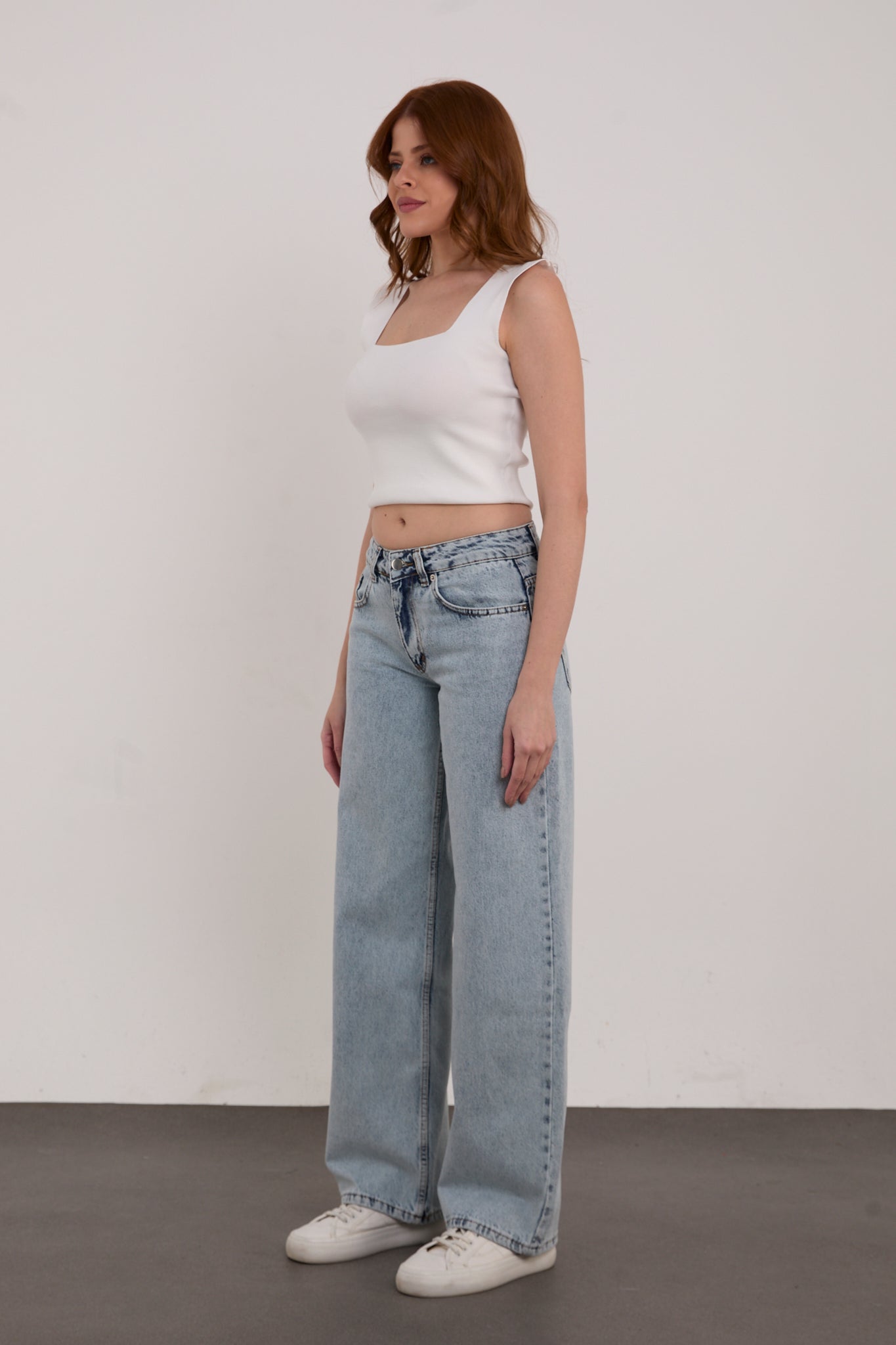 Wide Leg Palazzo Jeans