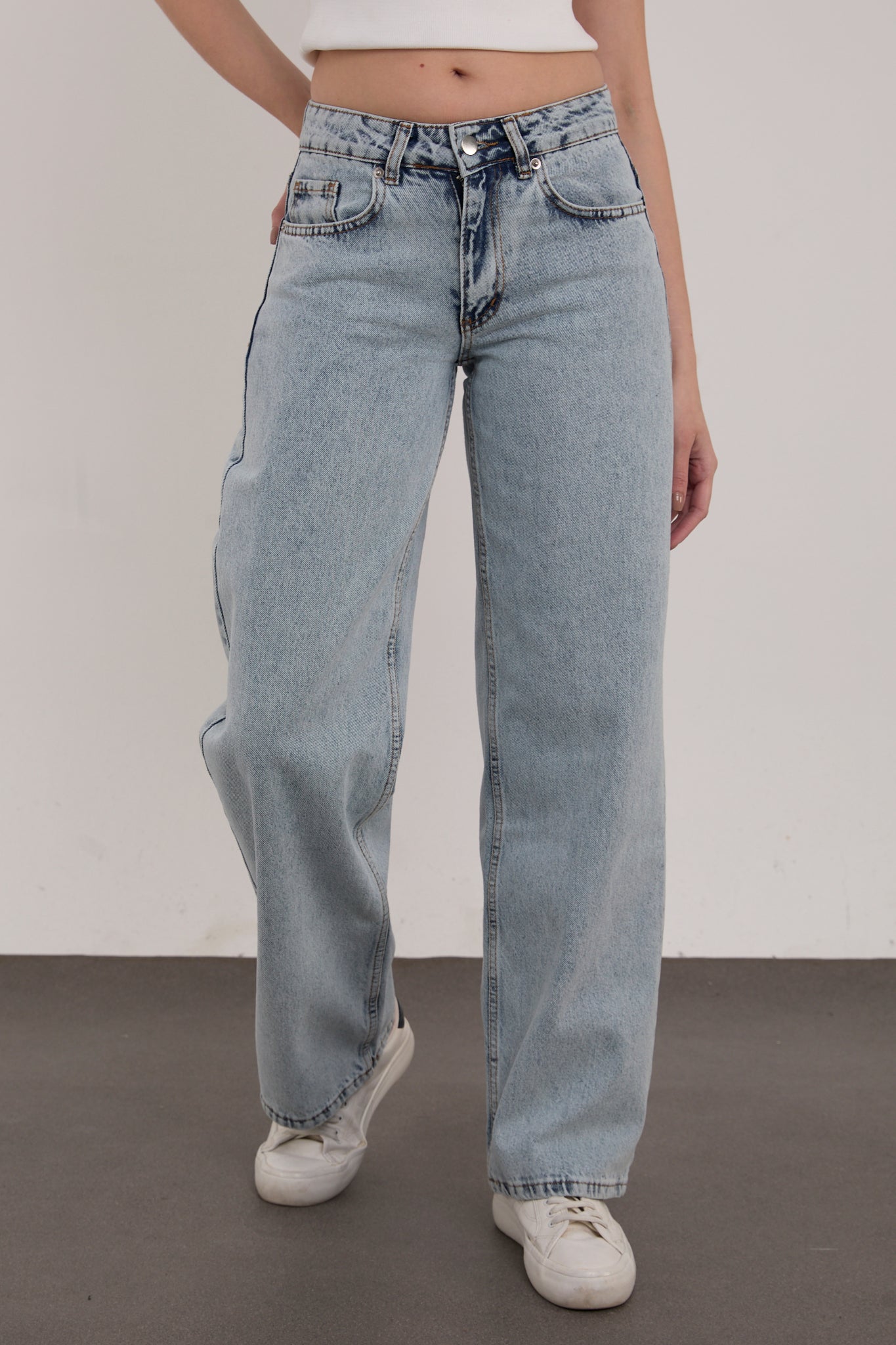Wide Leg Palazzo Jeans