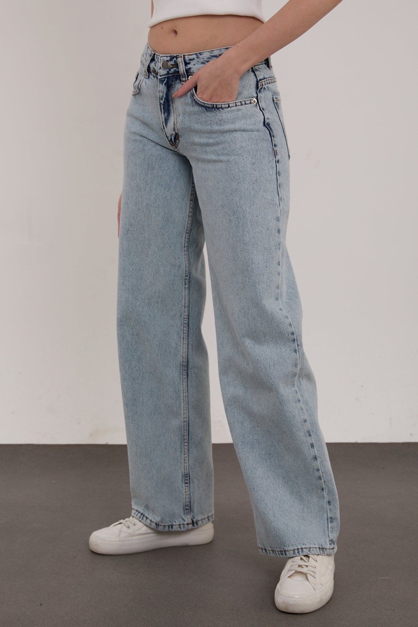 Wide Leg Palazzo Jeans