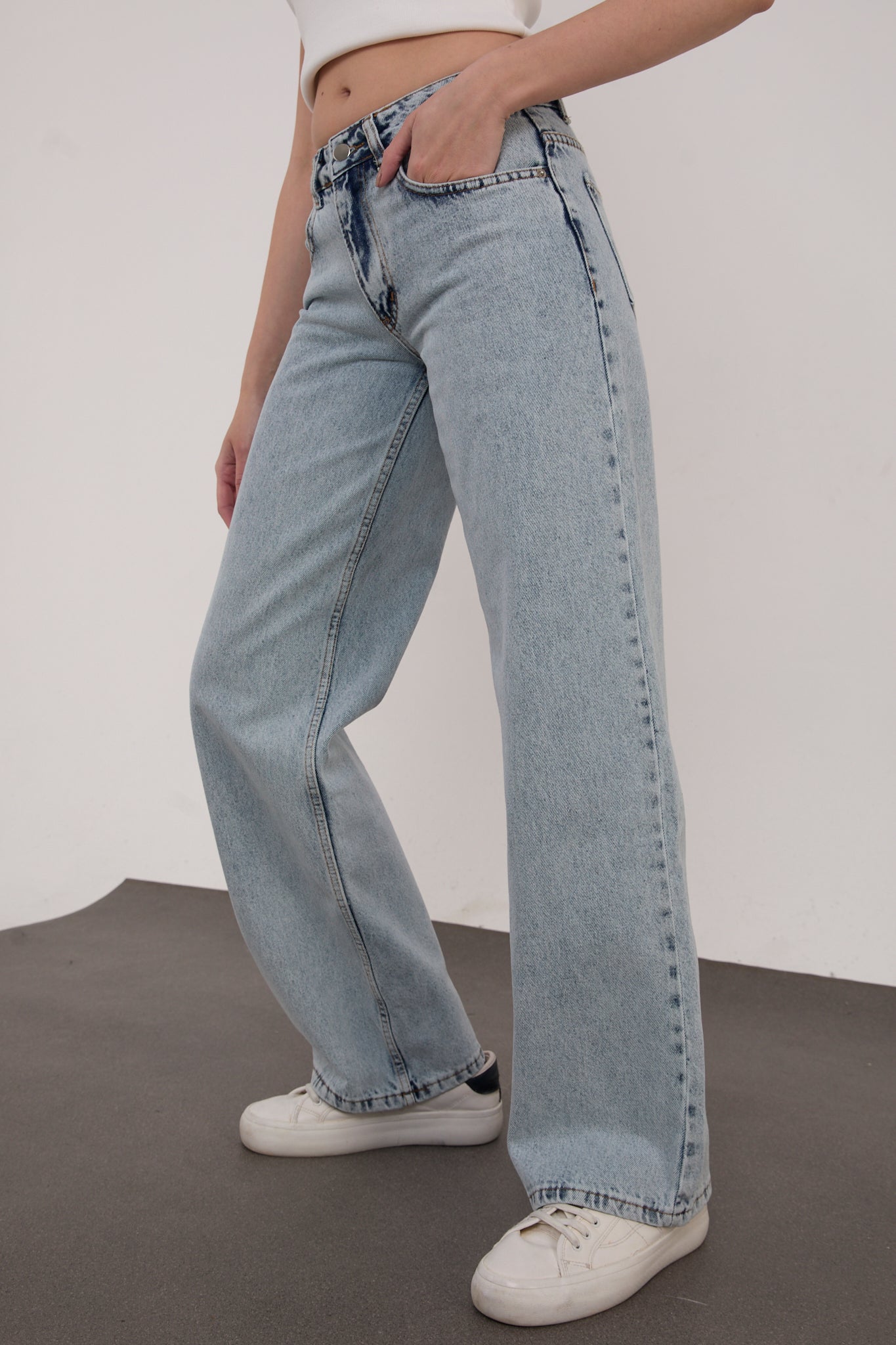 Wide Leg Palazzo Jeans