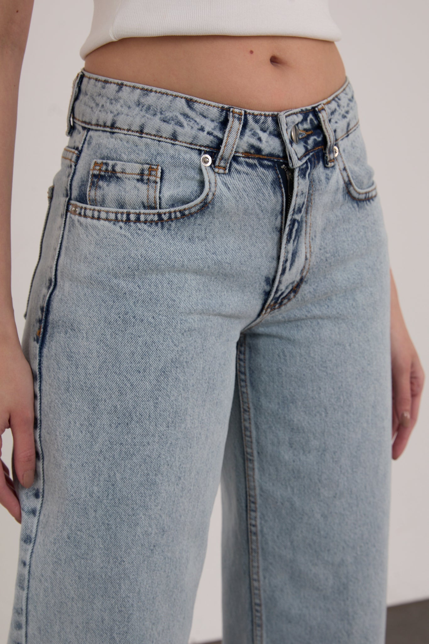 Wide Leg Palazzo Jeans